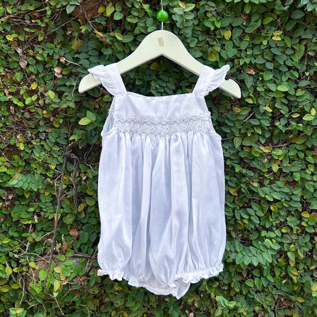 Frilly Strap Smocked Romper