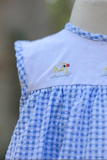 Ducky Duck High Yoke Gingham Dress