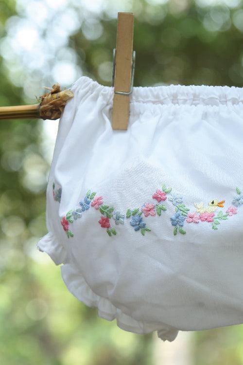 Hand Embroidered Diaper Cover