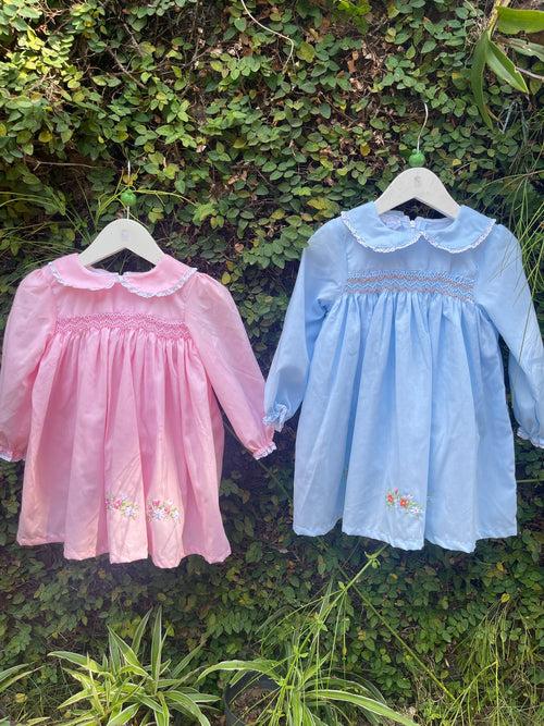 Long Sleeve Classic Smocking Dress