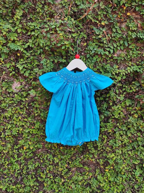 VIBRANT SMOCKED YOKE ROMPER