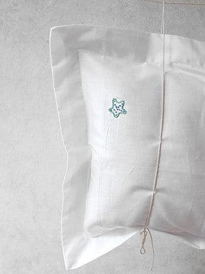 Green Starfish Pillow Case