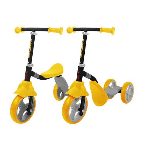 K2 Toddler 3 Wheel Scooter & Ride-On Balance Child Trike 2-in-1 Adjustable for 2-5 Year Old Boy Or Girl