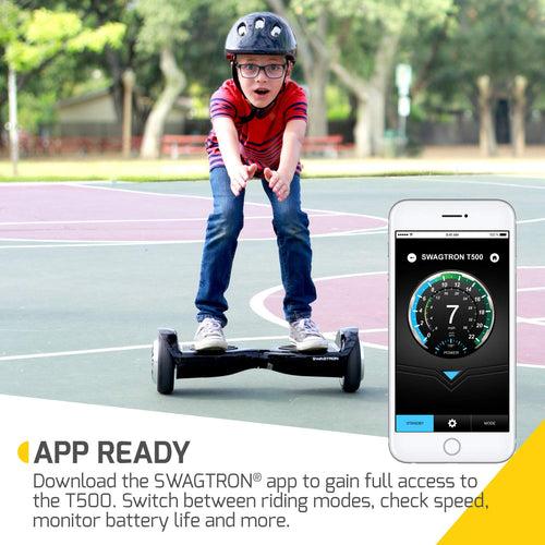 SWAGTRON T500 App-Enabled Bluetooth Hoverboard - UL2272 Safety Hoverboard with FREE Hoverboard Bag