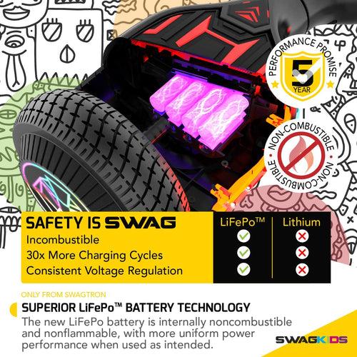 Swagtron T580 Swagboard Twist Self Balancing Light-up Hoverboard