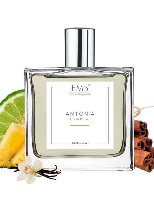 EM5™ Antonia Perfume for Men | Eau De Parfum Spray | Woody Earthy Spicy Fragrance Accords | Luxury Gift for Him | Sizes Available: 50 ml / 15 ml