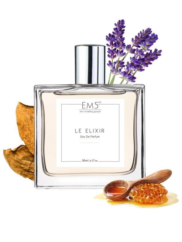 EM5™  Le Elixir Perfume EDP Spray for Men | Vanilla Amber Tobacco Fresh Spicy Fragrance | Luxury Gift for Him | Variants Available: 50 ml Spray / 15 ml Spray