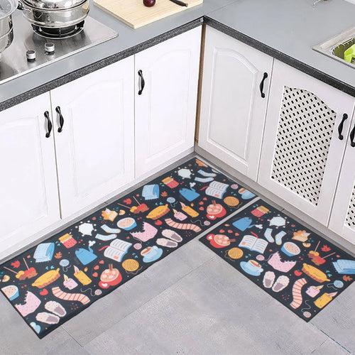 Love For Kitchen Kitchen Mats (Set of 2)