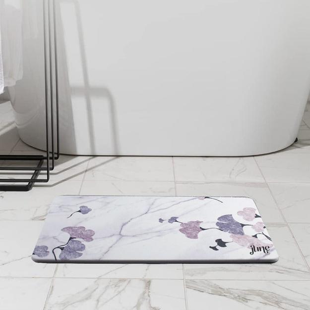 ZenStone Ultra-Absorbent Bath Mat - Ginko | Secure Grip | Eco-Friendly