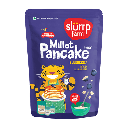 Blueberry & Classic Vanilla Combo: Millet Pancake (Pack of 2)