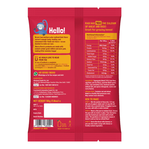 TRIAL PACK - Multigrain Millet Dosa Mix Beetroot, 50g