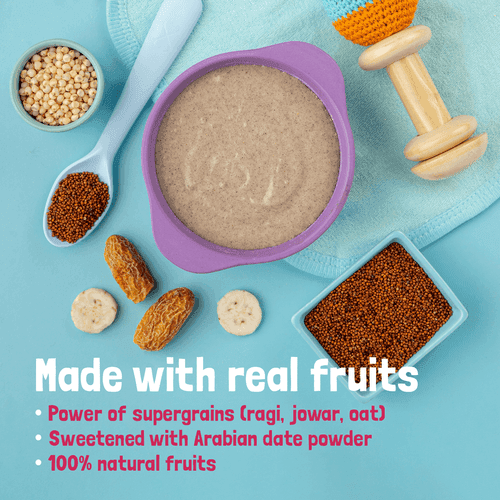 TRIAL PACK - Ragi & Rice Cereal: Banana (No Added Sugar), 50g