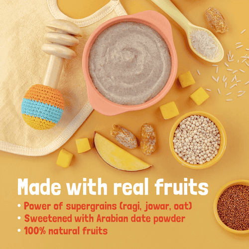 TRIAL PACK - Ragi & Rice Cereal: Mango (No Added Sugar), 50g
