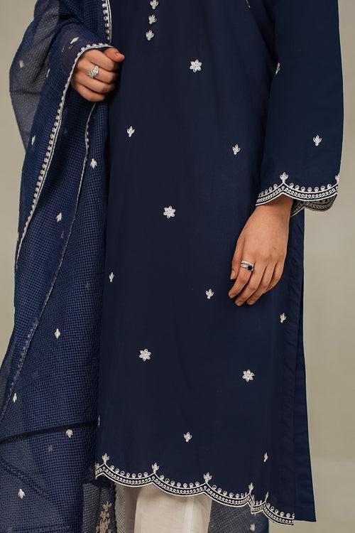 MIDNIGHT PEARL-2 PIECE (SHIRT & DUPATTA)