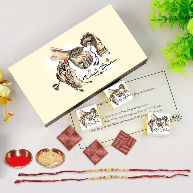 Raksha Bandhan Chocolate Delights with beautiful COLOUR theme