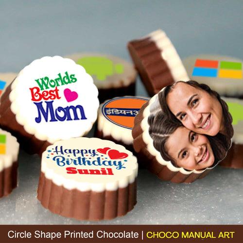 Worlds best mom printed customised chocolates