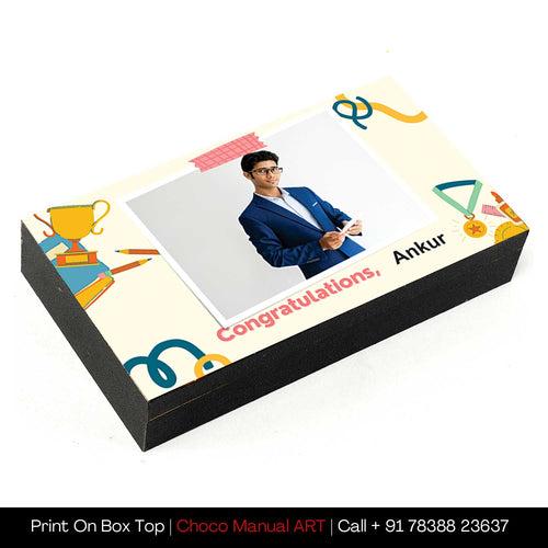 Congratulations Gift Idea | Buy Personalised Chocolate with Photo Name Messages Print on them