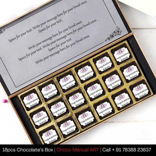 Send/Buy Personalised Messages Chocolate For Congratulations