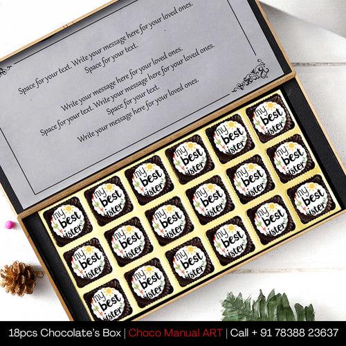Personalised Printed Chocolate Gift for Sister