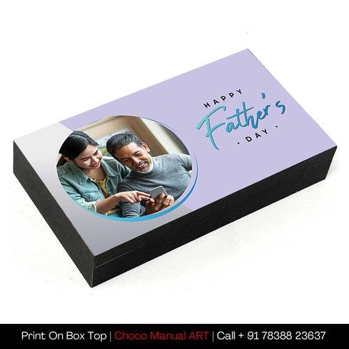 Elegant font Happy father's day Printed Chocolates