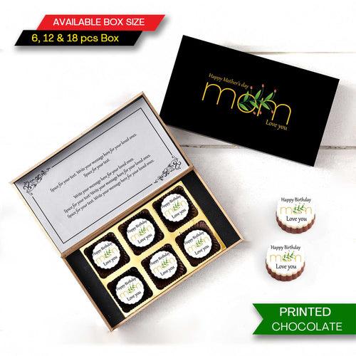 Happy Mother's Day 'love you' Printed chocolates for mom