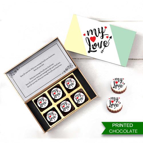 Beautiful I love you Custom Chocolate Gift Box | Choco ManualART