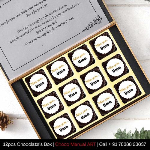 I Miss You Customised Chocolate Gifts Online In India