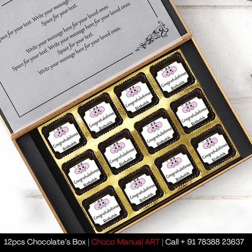 Send/Buy Personalised Messages Chocolate For Congratulations