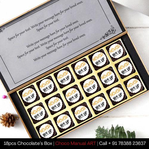 Personalised Printed Chocolate Gifts For Wish Never Give Up