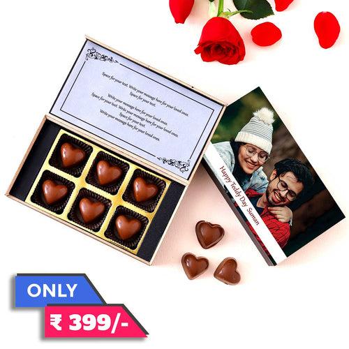 Teddy Day Personalised Chocolate gift I Buy at Choco ManualART