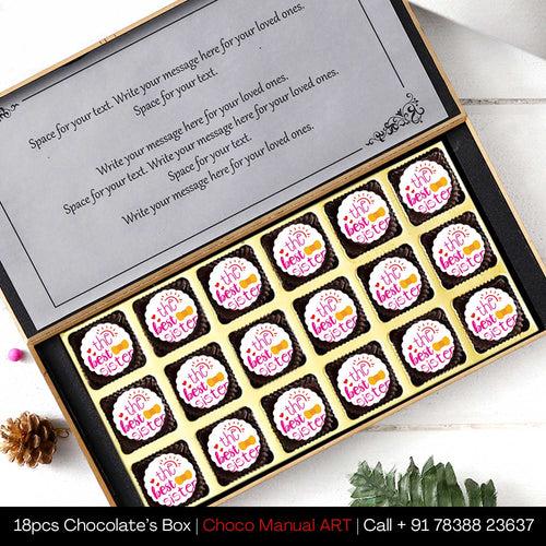 The Best Sister Premium Personalised Printed Chocolate Gifts | Choco ManualART