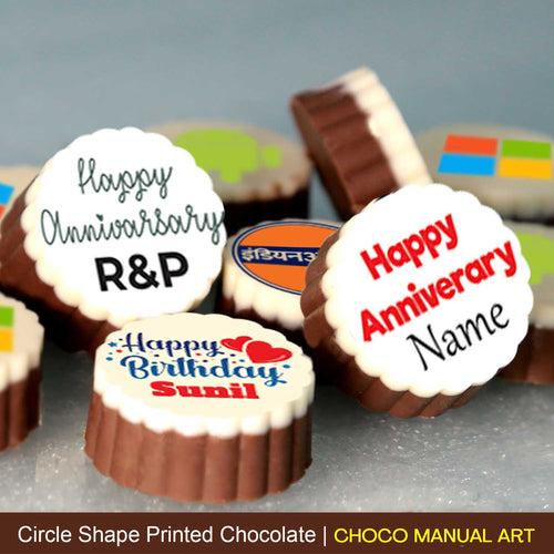 Buy/Send Printed Chocolate for your Wedding Anniversary | Choco ManualART