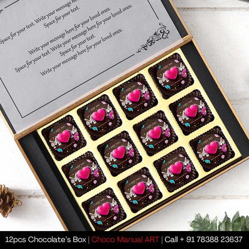 colourful flowers printed chocolates box for mother