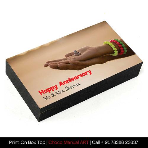 Buy/Send Printed Chocolate for your Wedding Anniversary | Choco ManualART