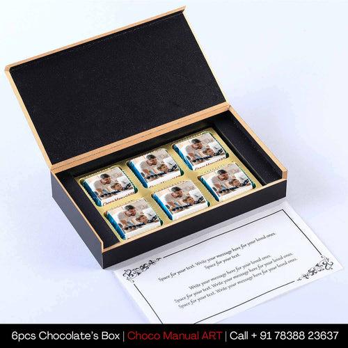 Fist bump clipart printed wrapped chocolates for father's day