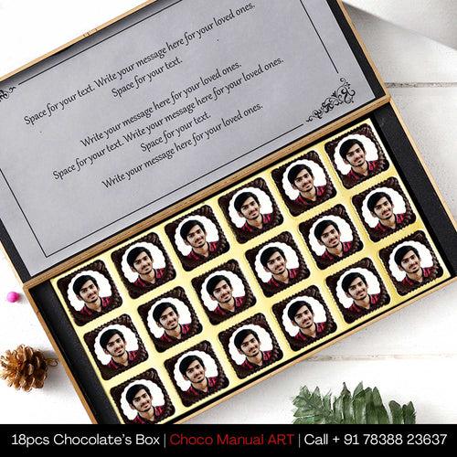 "MISS YOU" Gift Idea | Buy Photo Printed Chocolate with Personalised Name