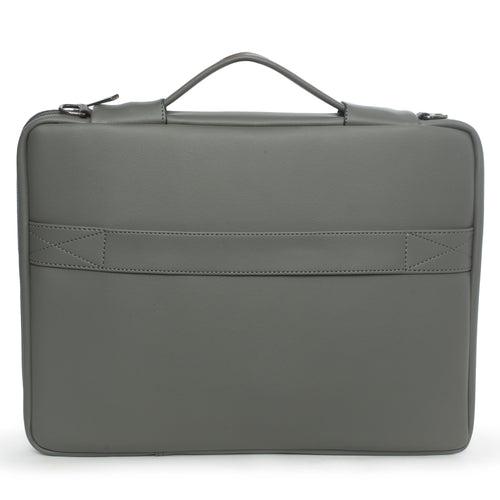 Vaku Luxos Lasa Chivelle Premium Collection Sleeve for MacBook 13"/14" with Strap - Grey