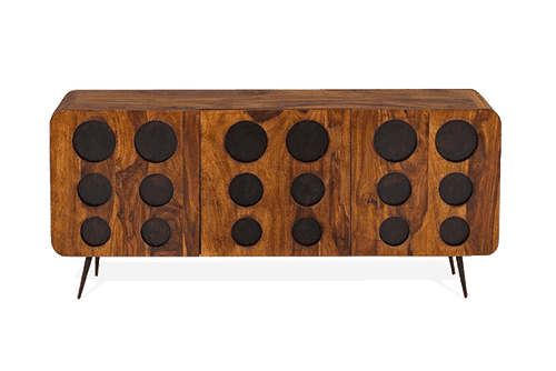 Solid Wood Clarion Tv Unit Sideboard Walnut