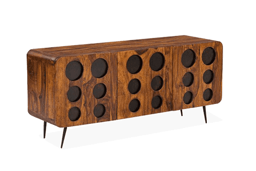 Solid Wood Clarion Tv Unit Sideboard Walnut