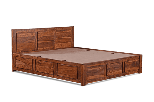 Solid Wood Essential Bed with Hydraulic Storage