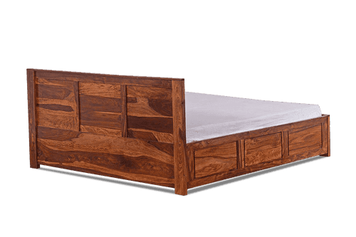 Solid Wood Essential Bed with Hydraulic Storage