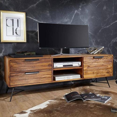 Solid Wood INDIANA Lass Tv Unit Honey