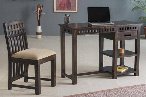 Solid Wood Kuber Writing / Study Table Stone