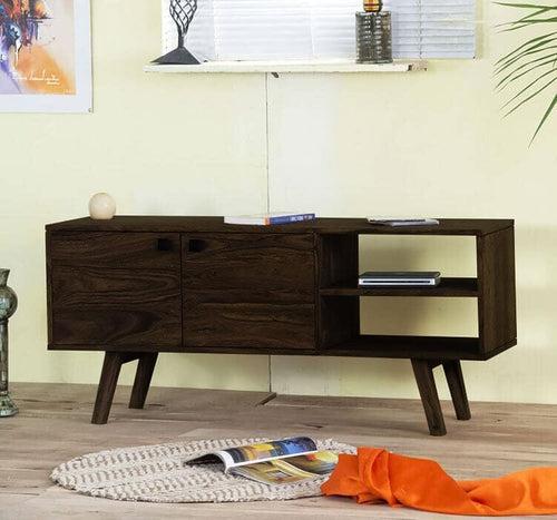 Solid Wood Buck Tv Unit Walnut