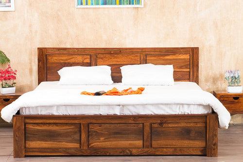 Solid Wood Essential Bed with Hydraulic Storage