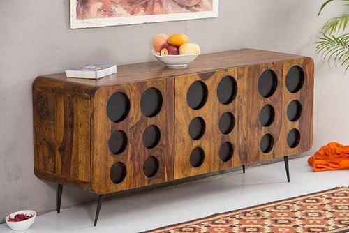 Solid Wood Clarion Tv Unit Sideboard Walnut