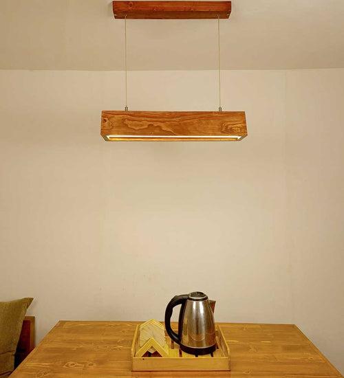 Sirius 24 Brown Wooden LED Hanging Lamp