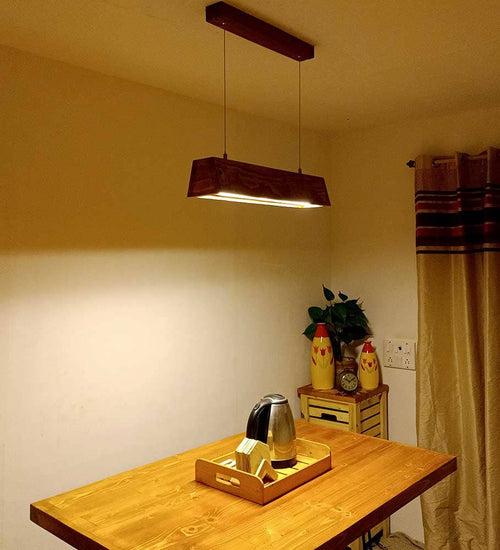 Sirius 24 Brown Wooden LED Hanging Lamp