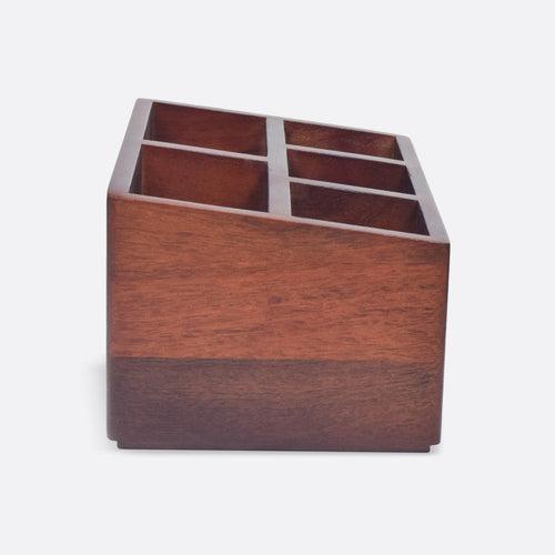 Solid Wood Cutlery Caddy/Holder from Mahogany Collection