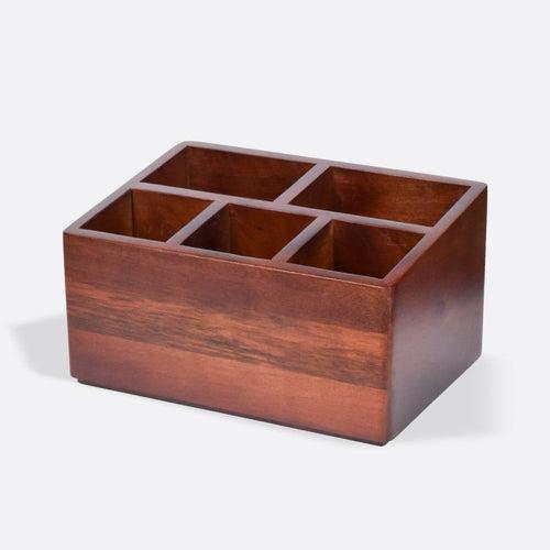 Solid Wood Cutlery Caddy/Holder from Mahogany Collection